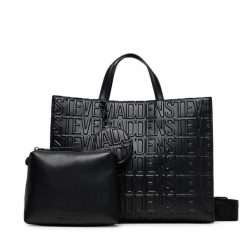 Torebka Steve Madden. Czarne shopper bag Steve Madden, bez wzorów, bez dodatków. Za 659.99 zł.