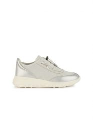 Geox Sneakersy "Alleniee" w kolorze srebrno-kremowym rozmiar: 37. Brązowe obuwie sportowe damskie Geox, bez zapięcia. Za 148.96 zł.