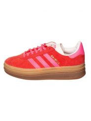 Adidas Skórzane sneakersy "Gazelle Bold" w kolorze czerwonym rozmiar: 38. Czerwone obuwie sportowe damskie Adidas, bez zapięcia. Za 389.08 zł.