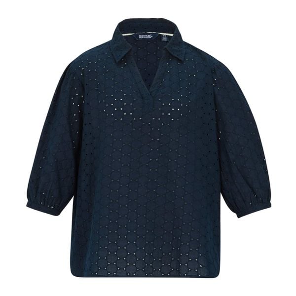 Koszula Damska Nofino Broderie. Niebieskie koszule damskie Regatta, xl, bez wzorów, z bawełny, bez kołnierzyka, bez ramiączek. Za 293.99 zł.