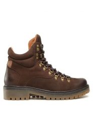 Lasocki Trapery WB-ASPIN-05 Brązowy. Brązowe trapery damskie Lasocki, z nubiku, bez zapięcia. Za 269.99 zł.