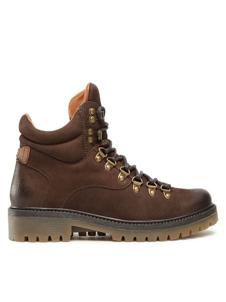 Lasocki Trapery WB-ASPIN-05 Brązowy. Brązowe trapery damskie Lasocki, z nubiku, bez zapięcia. Za 269.99 zł.