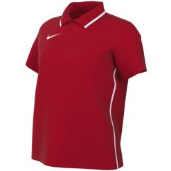 Koszulka damska Nike Dri-Fit Park 26 Polo. Czerwone koszulki sportowe damskie Nike, bez wzorów, z poliesteru, bez ramiączek, dri-fit (nike). Za 89.99 zł.
