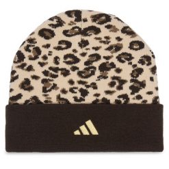 Czapka adidas. Brązowe czapki damskie Adidas, na zimę, bez wzorów. Za 89.99 zł.