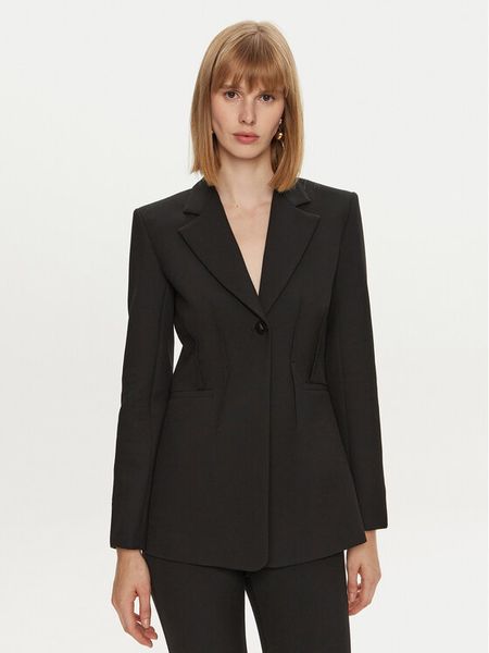 Simona Corsellini Marynarka A24CPGI017 Czarny Slim Fit. Czarne marynarki i żakiety damskie SIMONA CORSELLINI, bez wzorów, z syntetyku. Za 1,119.00 zł.