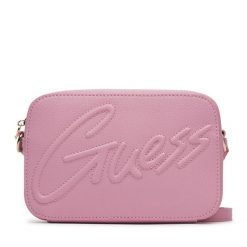 Torebka Guess. Czerwone listonoszki damskie Guess, z aplikacjami, bez dodatków. Za 209.99 zł.