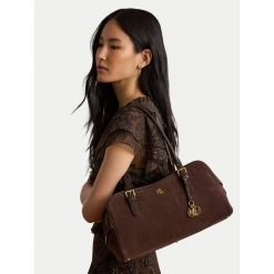 Torebka LAUREN RALPH LAUREN. Brązowe torebki klasyczne damskie Lauren Ralph Lauren, bez dodatków. Za 1,799.00 zł.