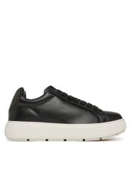 LOVE MOSCHINO Sneakersy JA15184G1MIAC00A Czarny. Czarne obuwie sportowe damskie Love Moschino, ze skóry, bez zapięcia. Za 719.99 zł.