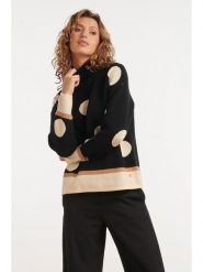 Smashed Lemon Sweter w kolorze czarnym rozmiar: XXL. Czarne golfy damskie Smashed Lemon, xxl, bez wzorów, bez ramiączek. Za 104.99 zł.