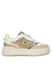 D.Franklin Sneakersy DFSH321096 Złoty. Żółte obuwie sportowe damskie D.Franklin, ze skóry, bez zapięcia. Za 289.99 zł.
