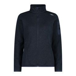 Bluza polarowa damska CMP Haze Jacket Knitted. Niebieskie bluzy damskie CMP, xs, bez wzorów, z polaru, bez kaptura. Za 267.69 zł.