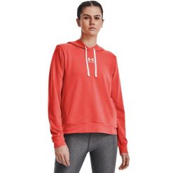 Bluza damska Under Armour Rival Terry Hoodie. Brązowe bluzy damskie Under Armour, bez wzorów, bez kaptura. Za 129.99 zł.