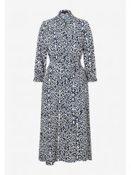 More & More Sukienka w kolorze granatowo-białym rozmiar: 40. Białe sukienki damskie More & More, bez wzorów, z tkaniny, klasyczne, bez ramiączek. Za 198.10 zł.