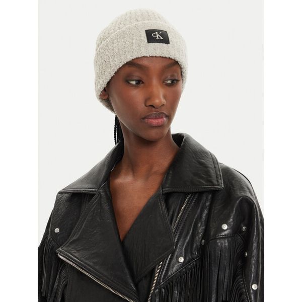 Czapka Calvin Klein. Brązowe czapki damskie Calvin Klein, na zimę, bez wzorów. Za 139.99 zł.