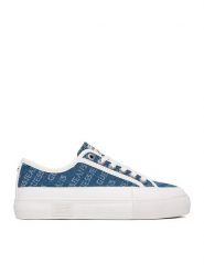 Guess Jeans Tenisówki CWBEO-GJ13456 Niebieski. Niebieskie obuwie sportowe damskie Guess Jeans, z aplikacjami, z jeansu, bez zapięcia. Za 229.99 zł.