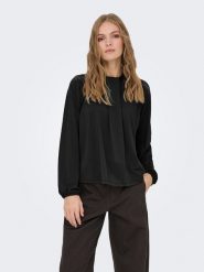 JDY Bluzka w kolorze czarnym rozmiar: XL. Czarne bluzki damskie JDY, xl, bez wzorów, bez kołnierzyka, bez ramiączek. Za 86.99 zł.