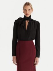 ACCESS FASHION Bluzka 54-2063-171 Czarny Regular Fit. Czarne bluzki damskie ACCESS FASHION, bez wzorów, z syntetyku, bez kołnierzyka, bez ramiączek. Za 279.99 zł.