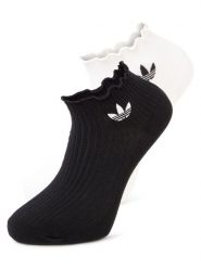 Adidas Originals Skarpety w 2-paku Kobiety Dżersej czarny|biały, S. Białe skarpetki damskie Adidas Originals, bez wzorów, z dżerseju. Za 79.95 zł.