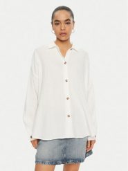 Roxy Koszula Morning Time ERJWT03613 Biały Regular Fit. Białe koszule damskie Roxy, m, bez wzorów, z bawełny, bez kołnierzyka, bez ramiączek. Za 289.99 zł.