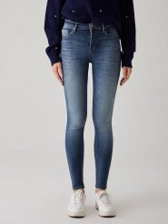 LTB Dżinsy "Amy X" - Skinny fit - w kolorze granatowym rozmiar: W26/L30. Niebieskie jeansy damskie LTB, z podwyższonym stanem. Za 47.94 zł.