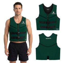 Kamizelka asekuracyjna AQUASTIC Omni 50N neoprenowa. Czarne kamizelki damskie AQUASTIC, xl, bez wzorów, z neoprenu, bez kaptura. Za 199.99 zł.