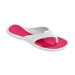 Beco japonki damskie biało-różowe. Białe klapki damskie 47 Brand, bez wzorów, bez obcasa, bez zapięcia. Za 193.99 zł.