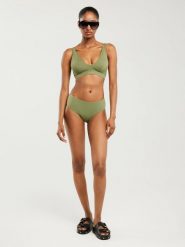 Dół od kostiumu kąpielowego khaki Morrasa 303. Zielone bikini Big Star, bez wzorów. Za 79.99 zł.