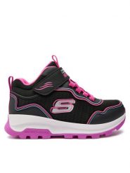Skechers Sneakersy 303451L/BKMT Czarny. Czarne buty sportowe dziewczęce Skechers, bez wzorów, ze skóry, bez zapięcia. Za 189.99 zł.