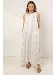 Awama Sukienka w kolorze kremowym rozmiar: S. Brązowe sukienki damskie Awama, bez wzorów, bez ramiączek. Za 212.99 zł.