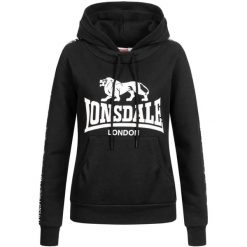 Bluza damska z kapturem Lonsdale Dihewyd. Czarne bluzy damskie Lonsdale, xl, bez wzorów, z dresówki, z kapturem. Za 279.00 zł.