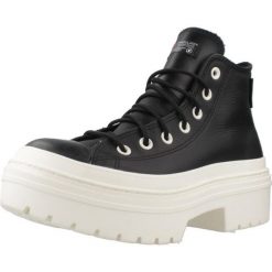 Buty CONVERSE CTAS LUGGED HEEL HI Czarny. Czarne obuwie sportowe casual damskie Converse, ze skóry, bez zapięcia. Za 380.99 zł.