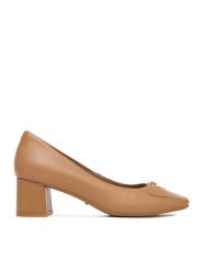 MEXX Czółenka EO-R26SS15331-01 Beżowy ciemny. Brązowe czółenka damskie Mexx, bez wzorów, ze skóry, bez obcasa. Za 369.99 zł.