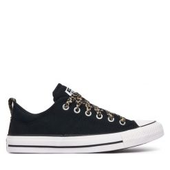 Trampki Converse. Czarne trampki damskie Converse, bez wzorów, bez zapięcia. Za 329.99 zł.