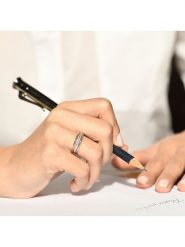 CARATELLI Złoty pierścionek "Malia" z diamentami rozmiar: 54. Szare pierścionki damskie CARATELLI, z diamentem, złote. Za 1,486.50 zł.