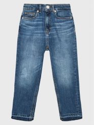 Tommy Hilfiger Jeansy Foam Dye KG0KG07001 D Niebieski Tapered Fit. Niebieskie jeansy dziewczęce Tommy Hilfiger, bez wzorów, z bawełny. Za 369.99 zł.