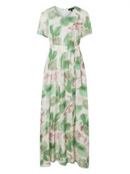 More & More Sukienka w kolorze zielono-kremowym rozmiar: 40. Zielone sukienki damskie More & More, bez wzorów, z tkaniny, bez ramiączek. Za 208.99 zł.