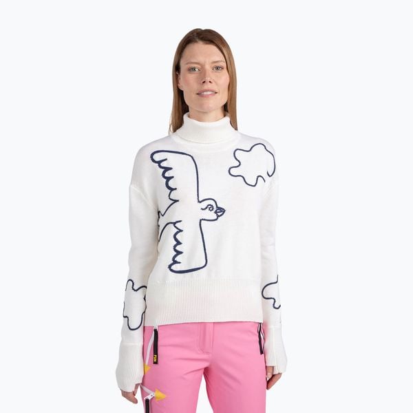 Sweter damski Rossignol Jcc Roll Neck. Białe swetry klasyczne damskie Rossignol, bez kołnierzyka. Za 939.99 zł.