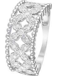 CARATELLI Złoty pierścionek "Dahlia" z diamentami rozmiar: 60. Szare pierścionki damskie CARATELLI, z diamentem, złote. Za 2,355.35 zł.