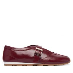 Baleriny Tommy Hilfiger. Czerwone balerinki damskie Tommy Hilfiger, bez wzorów. Za 449.99 zł.