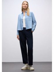 Street One Bluzka w kolorze błękitnym rozmiar: 44. Niebieskie bluzki damskie Street One, bez wzorów, street, bez kołnierzyka, bez ramiączek. Za 134.85 zł.