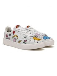 Goby Skórzane sneakersy w kolorze białym ze wzorem rozmiar: 41. Białe obuwie sportowe damskie Goby, bez zapięcia. Za 260.99 zł.