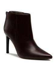 Jenny Fairy Botki LS5629-11 Bordowy. Czerwone botki damskie Jenny Fairy, ze skóry, bez obcasa, na szpilce, bez zapięcia. Za 99.99 zł.