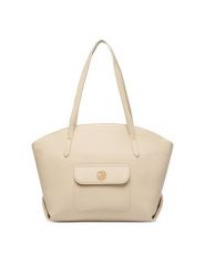 Beverly Hills Polo Club Torebka CEO-BHPC-C-001-09 Écru. Shopper bag Beverly Hills Polo Club, bez wzorów, z materiału, bez dodatków. Za 219.99 zł.