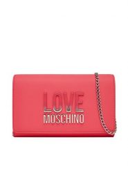 LOVE MOSCHINO Torebka JC4260PP0MKD0615 Różowy. Czerwone torebki wieczorowe damskie Love Moschino, bez wzorów, ze skóry, bez dodatków. Za 409.99 zł.
