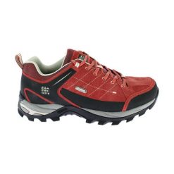 Niskie buty turystyczne Élémenterre Sonora Low EV. Czerwone obuwie trekkingowe damskie Elementerre, z nylonu, bez zapięcia. Za 339.50 zł.