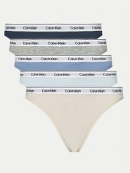 Calvin Klein Underwear Komplet 5 par stringów 000QD5221E Kolorowy. Komplety bielizny Calvin Klein Underwear, bez wzorów, z bawełny. Za 179.99 zł.