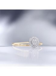 DIAMOND & CO Złoty pierścionek "Mon rayon de Soleil" z diamentami rozmiar: 54. Żółte pierścionki damskie Diamond & Co, z diamentem, złote. Za 830.67 zł.