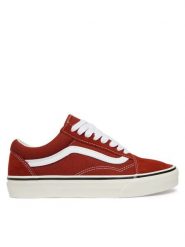 Vans Tenisówki Old Skool VN000D7ZGWR1 Czerwony. Czerwone trampki damskie Vans, bez wzorów, z materiału, bez zapięcia. Za 399.99 zł.