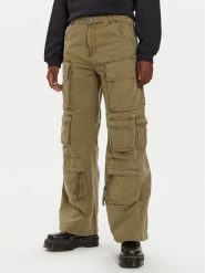 Alpha Industries Spodnie cargo 148022 Zielony Regular Fit. Zielone spodnie materiałowe damskie Alpha Industries, bez wzorów, z bawełny. Za 329.99 zł.