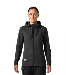 Bluza sportowa damska Helly Hansen Manchester Zip Hoodie. Czarne bluzy damskie Helly Hansen, l, bez wzorów, z bawełny, bez kaptura. Za 120.99 zł.